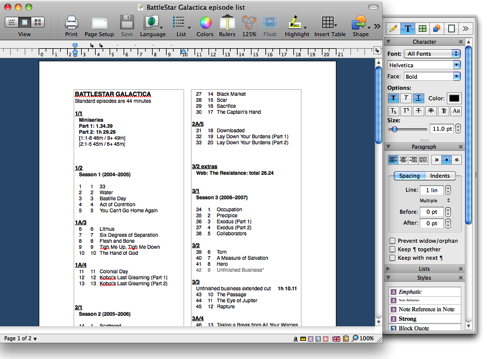 Nisus Writer
              Pro