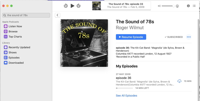 Podcasts app