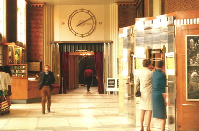 The foyer of the Royal Shakespeare Theatre, August 1968.